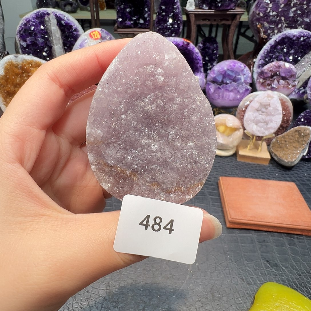 未镶嵌紫晶珠宝半成品