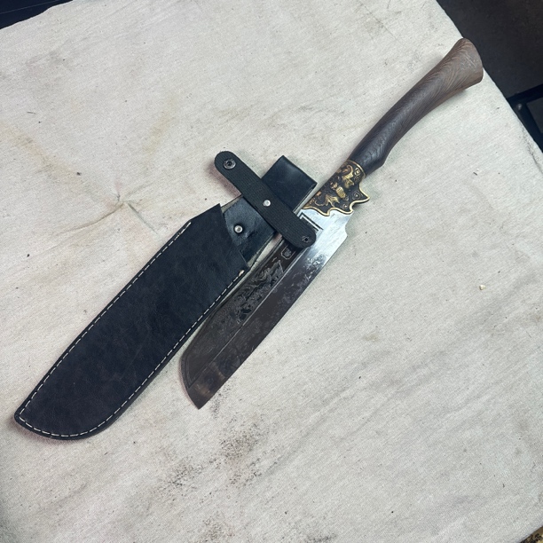 0029 龙泉昊天宝剑魔龙唐横刀高猛钢皮鞘未开刃