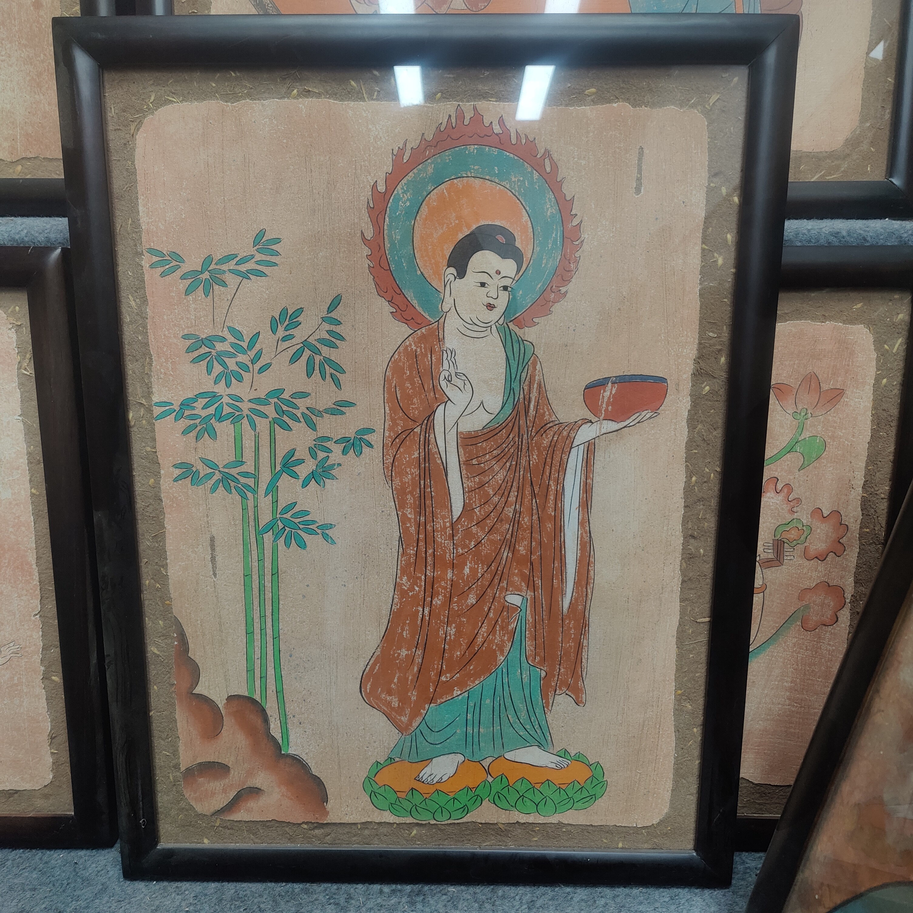 墙皮画尺寸64×49厘米