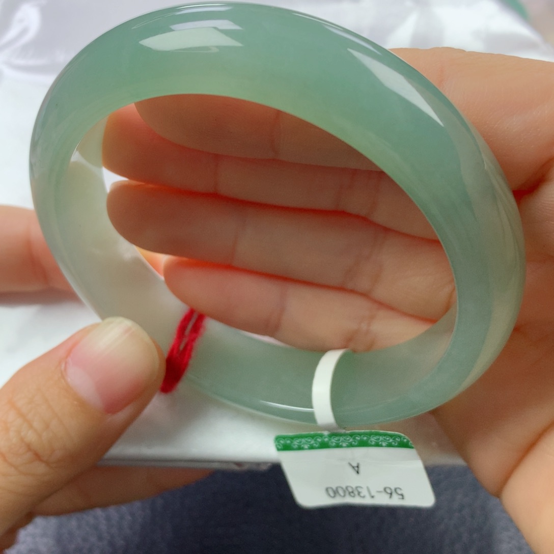 未镶嵌手镯翡翠缅甸天然翡翠A货56.5正