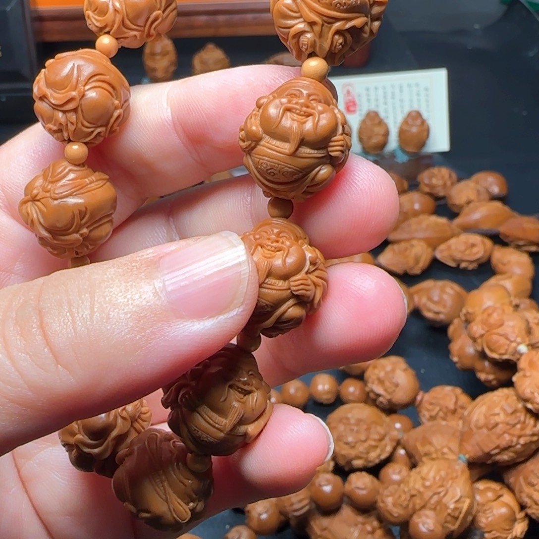 擒***）橄榄核手串/手链小籽财神
