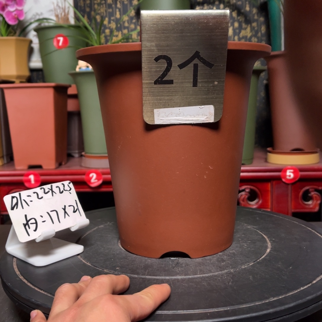 紫砂花盆紫砂花盆