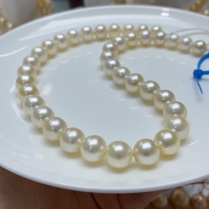 海水珍珠项链银S925镶嵌