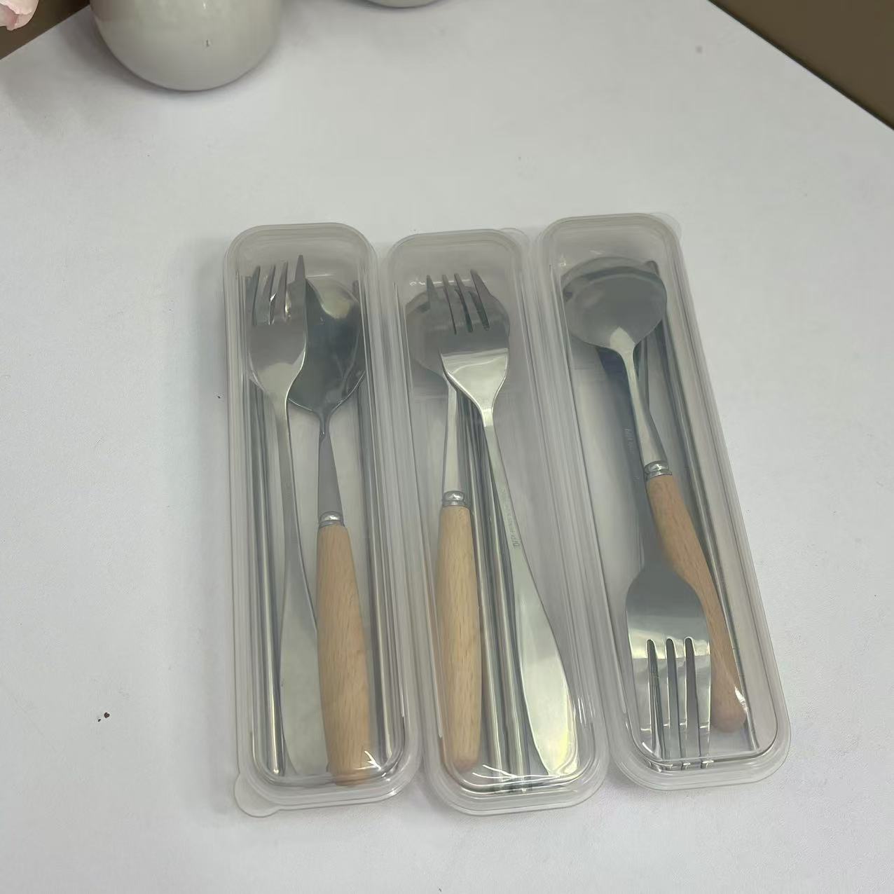 便携餐具三件套纯木勺子3套高档家用款【汤姆粉丝专属】