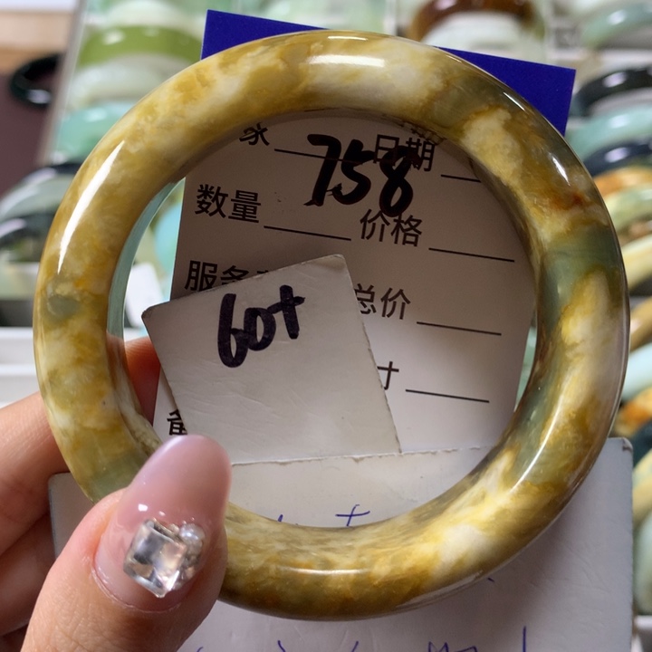 蛇纹石玉手镯未镶嵌758