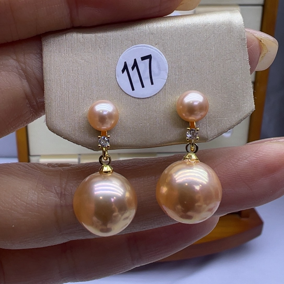 淡水珍珠耳饰未镶嵌