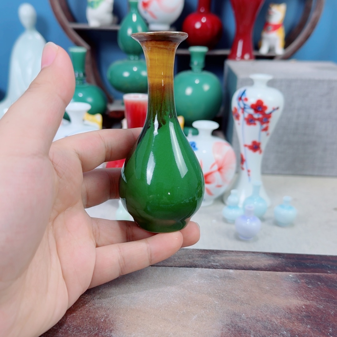 陶瓷手工小花器摆件