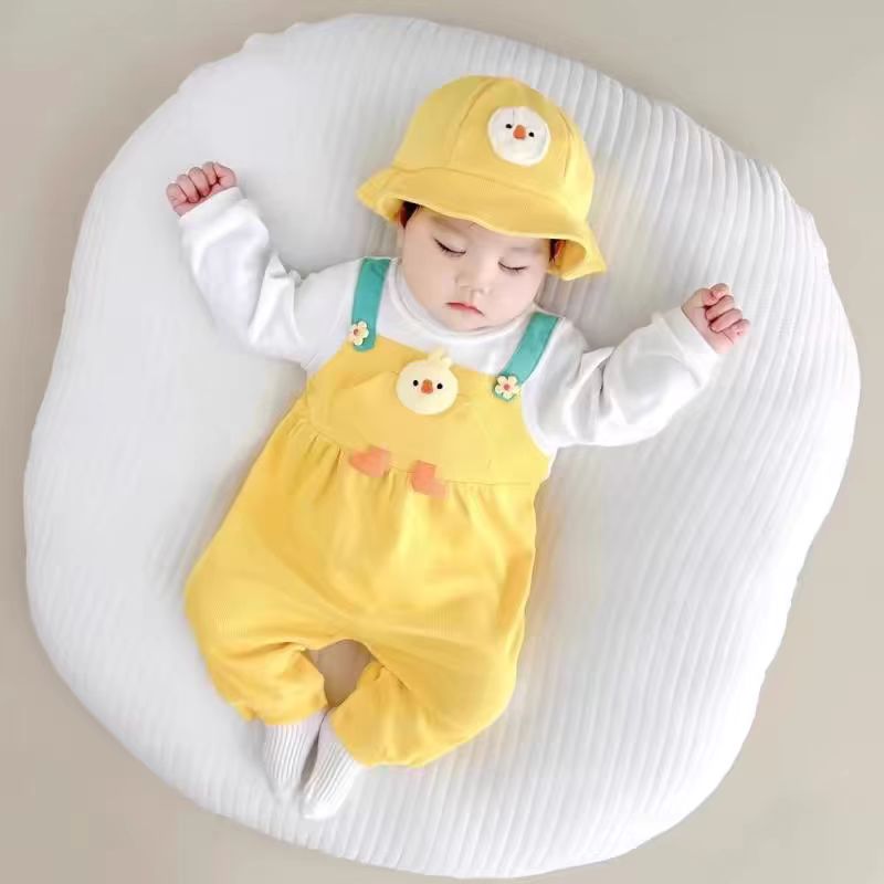 婴儿宝宝秋冬菱形格分体套装 吴熙直播间扣号专用