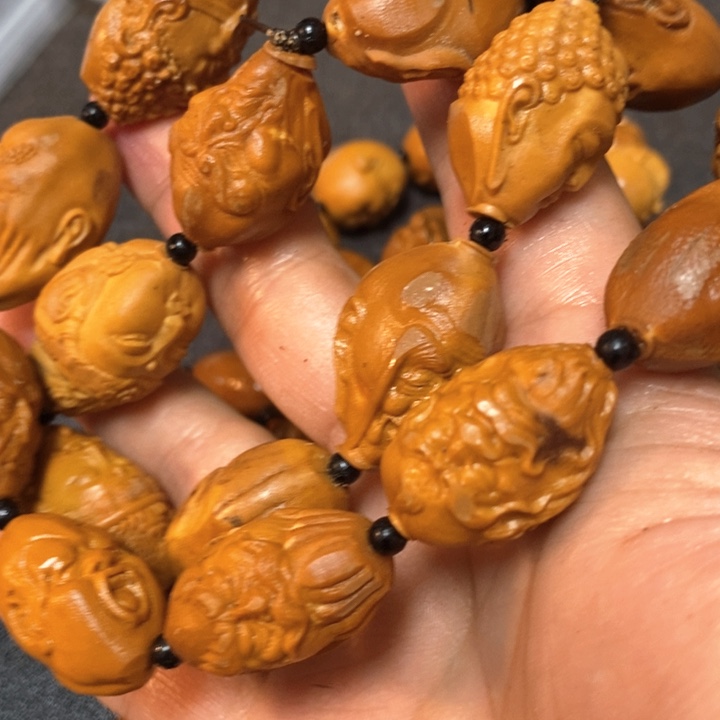 橄榄核手串/手链橄榄微瑕罗汉脖挂