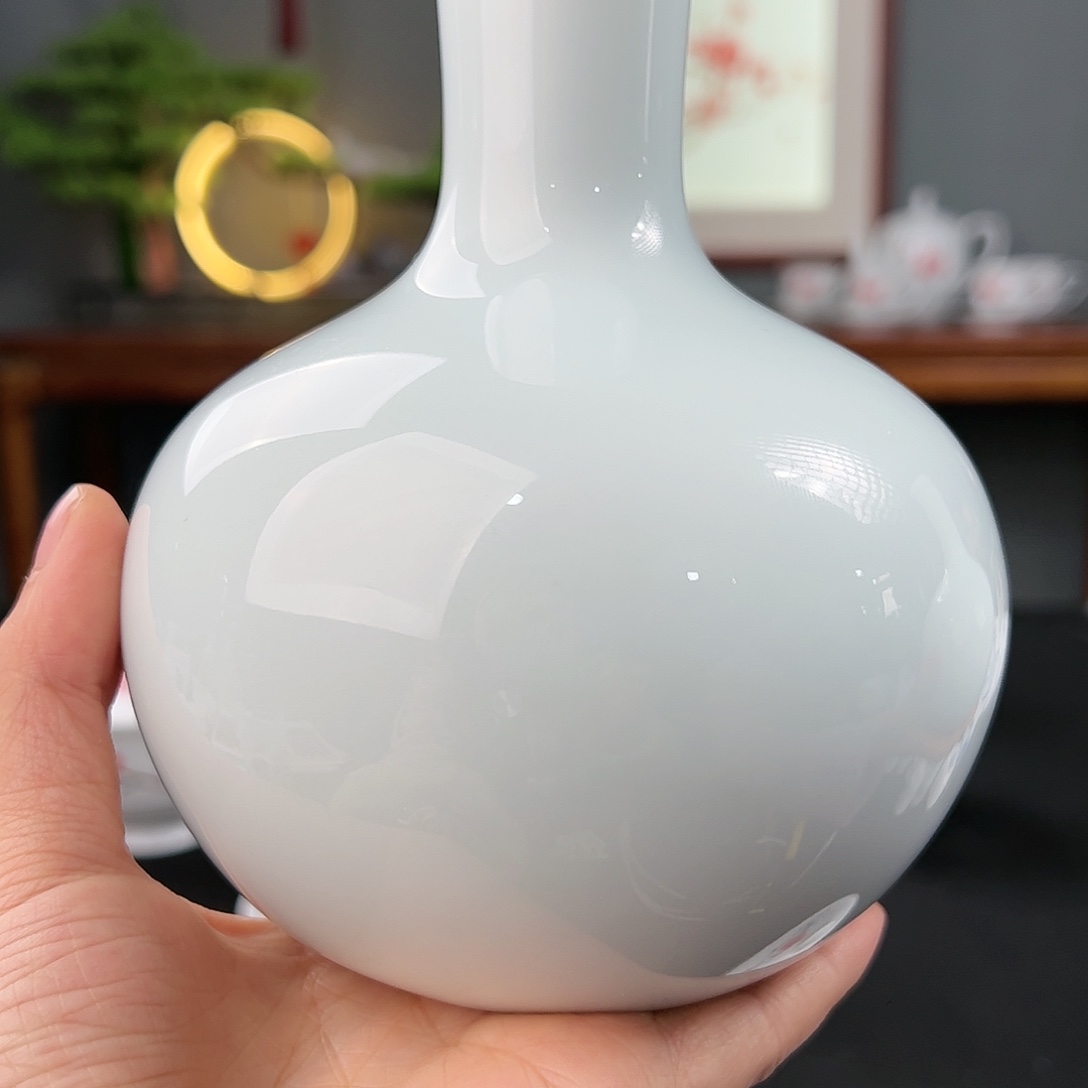 知*素胎天球瓶一级品