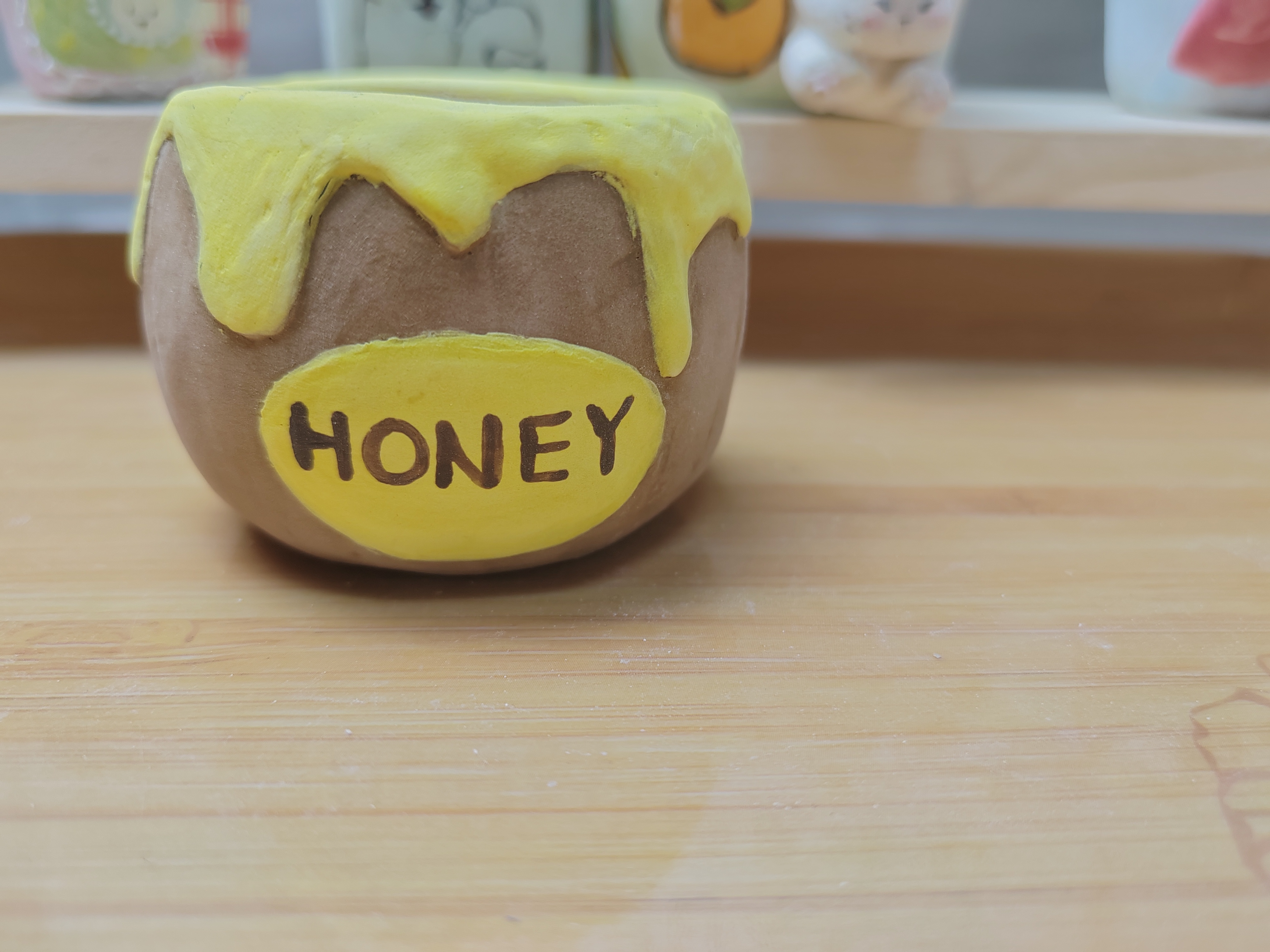 【中型盆】黄油蜂蜜罐卡通多肉花盆