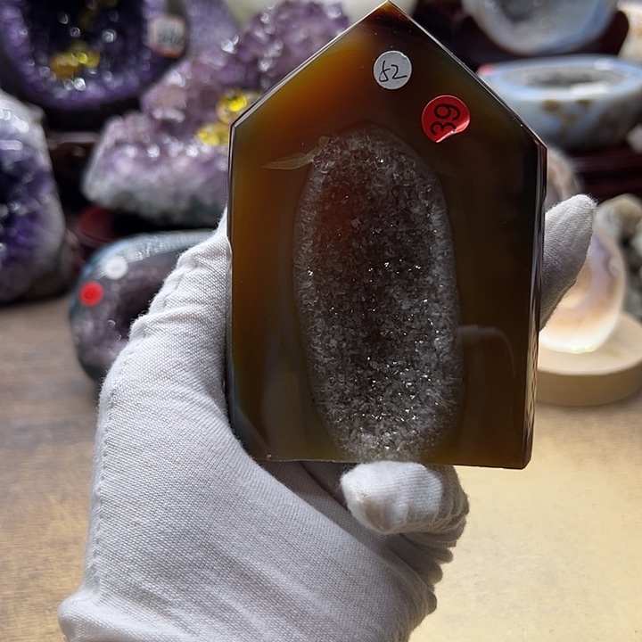 紫晶珠宝半成品未镶嵌晶柱39