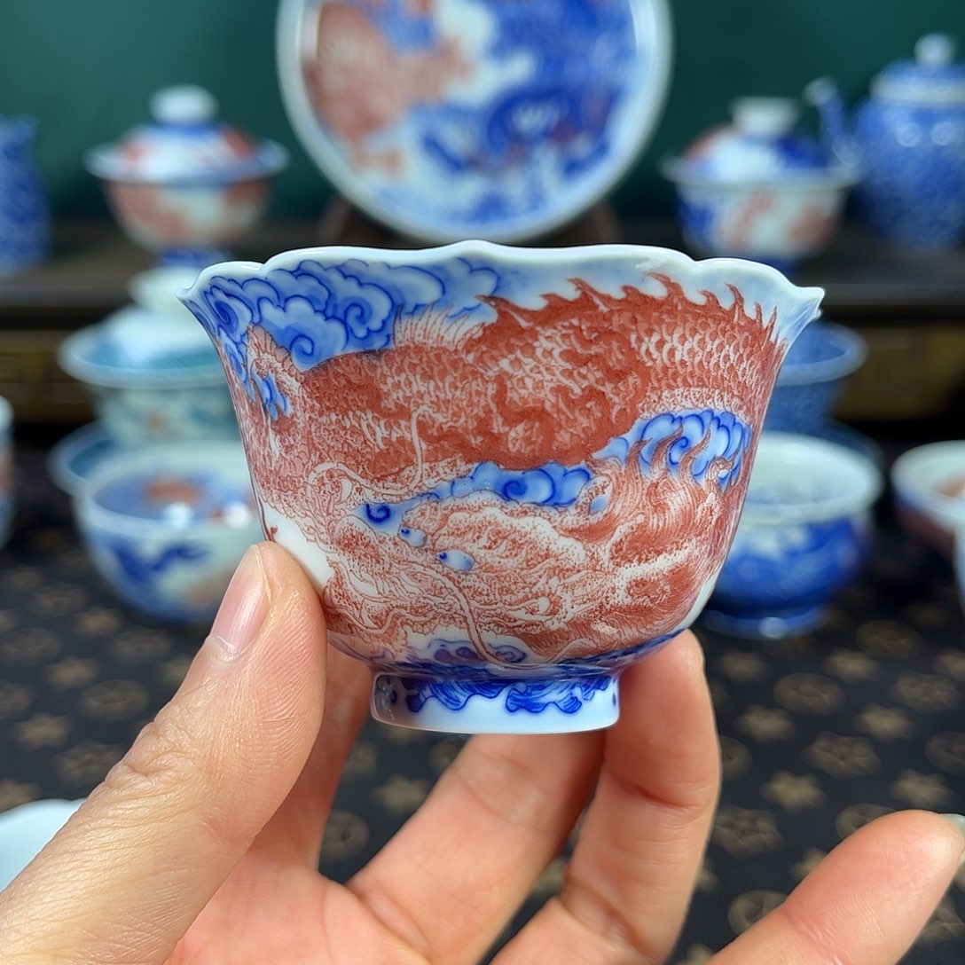 瓷片景德镇市自成堂手工手绘