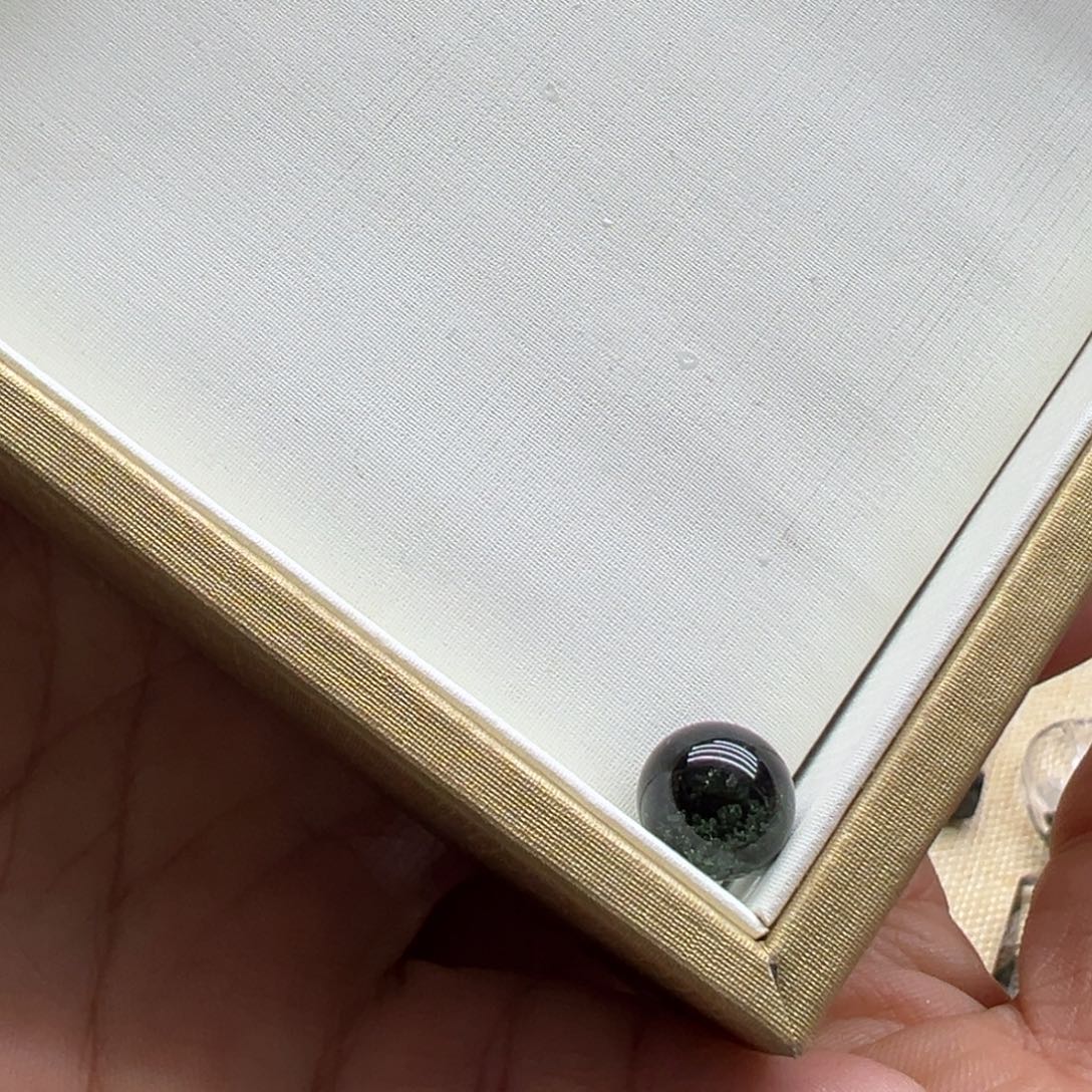 我***主水晶颈饰银S925镶嵌天然绿幽灵单珠定制款不退换