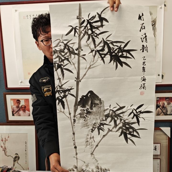 国画贾海瑞老师现场定制
