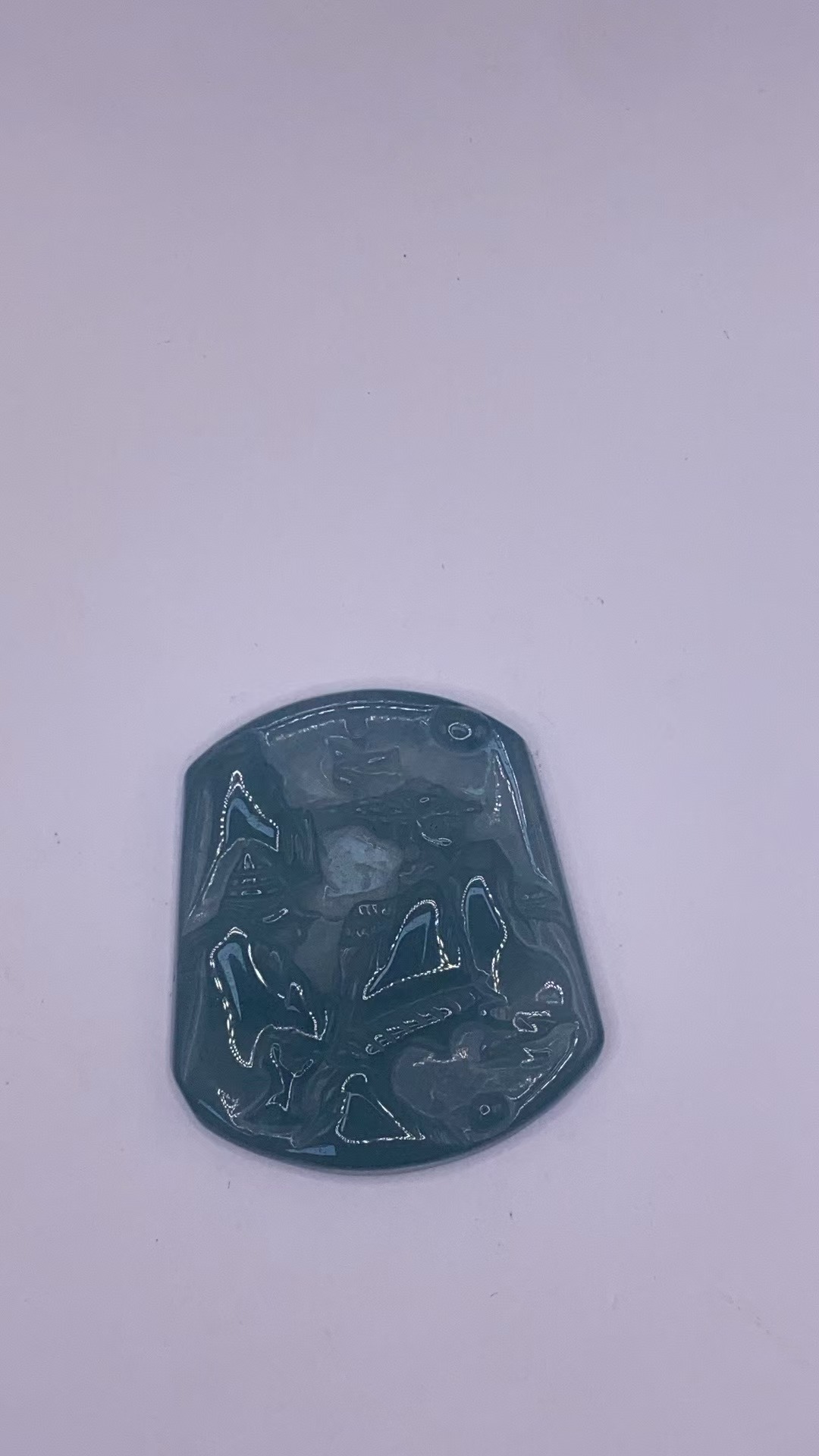 YY47【邂逅翡翠高冰吊坠，冰透绿意，开启浪漫时光】