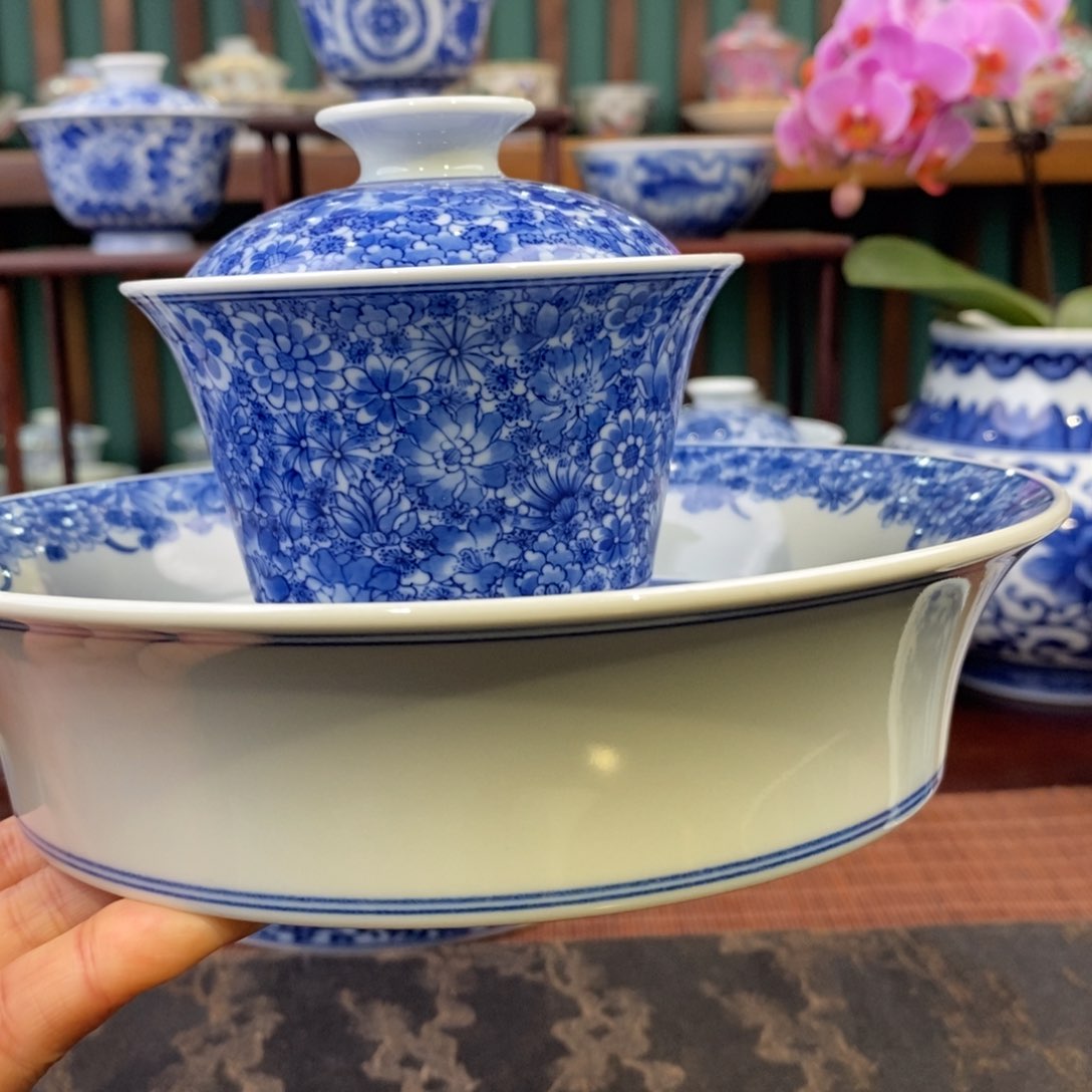 手工陶瓷柴窑万花套组