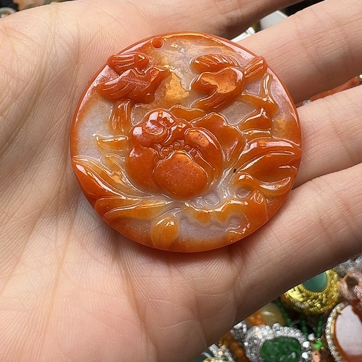 翡翠未镶嵌项链翡翠