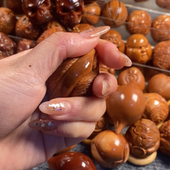 橄榄核吊坠馒头花苞