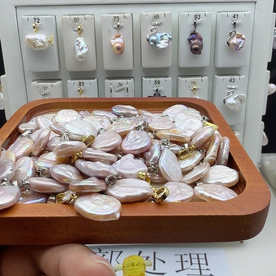 颈饰合金淡水珍珠