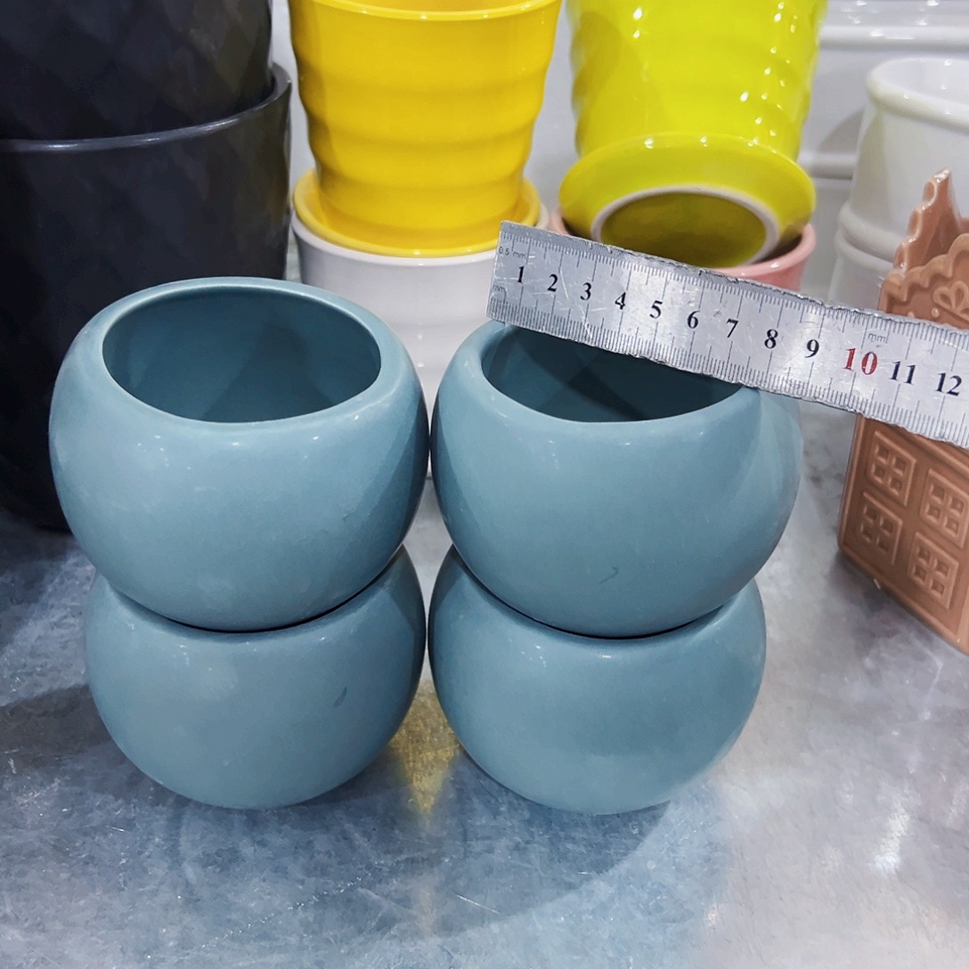 有孔，外贸尾单陶瓷花盆凑单10米包邮