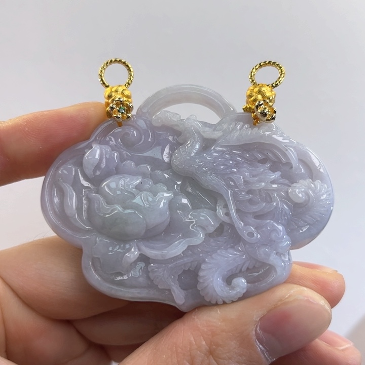 翡翠吊坠(赠链)未镶嵌代编织