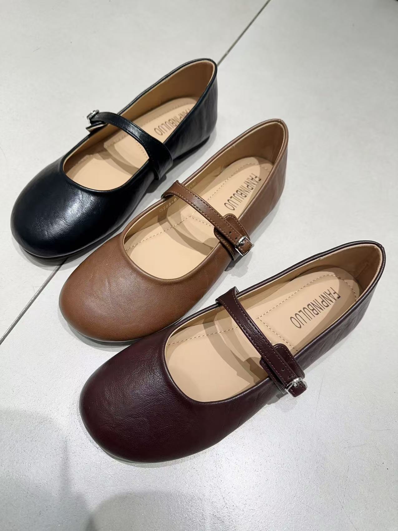 恩熙·A法式圆头舒适春季平底国潮鞋子女鞋288-8