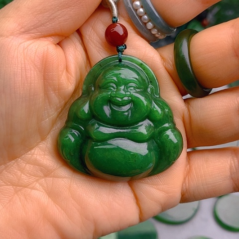 未镶嵌和田玉挂件，*佛