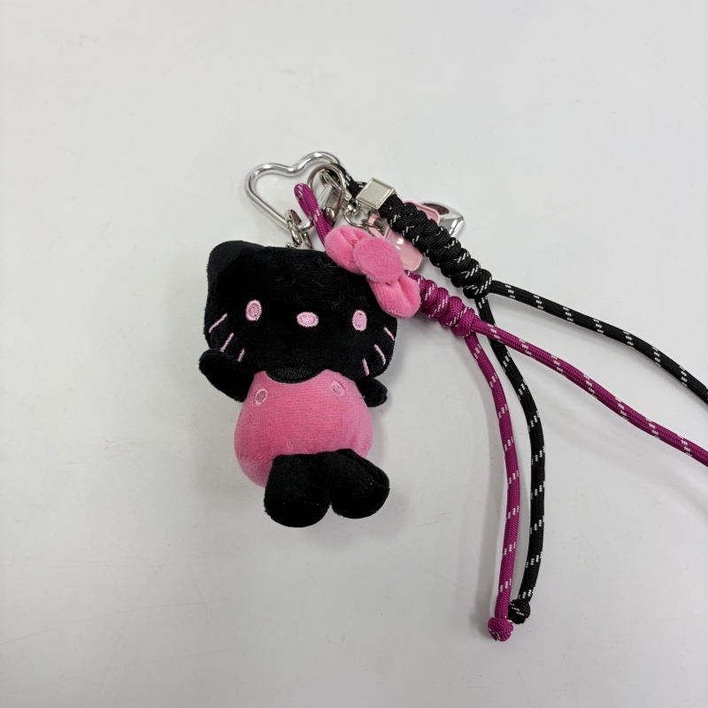 【黑粉KT甜心契约大挂件】时尚真皮简约包包挂件