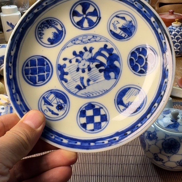 青花瓷器杯子茶具