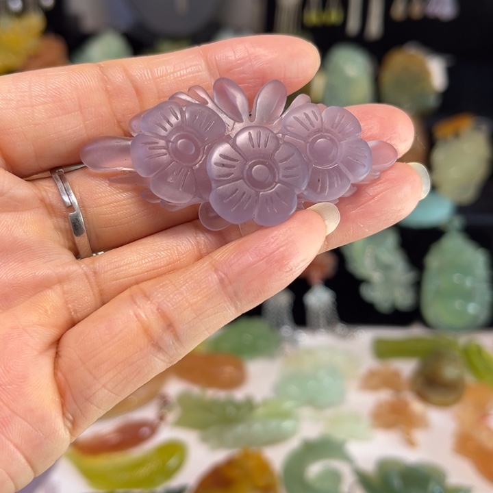 蛇纹石玉未镶嵌吊坠(赠链)