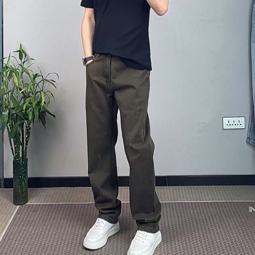 新款宽松直筒潮流韩版休闲裤男士百搭潮牌复古男裤子时尚潮流