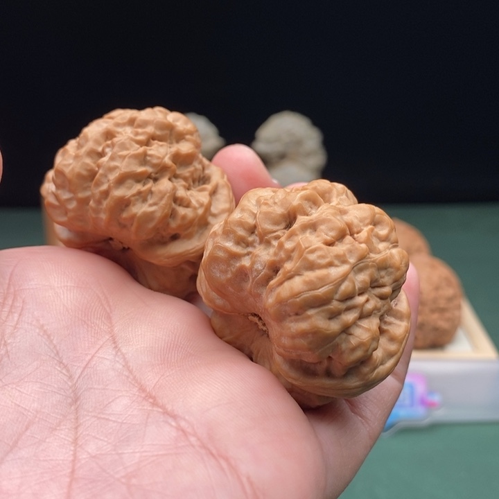文玩核桃把件弦**明蛤蟆头