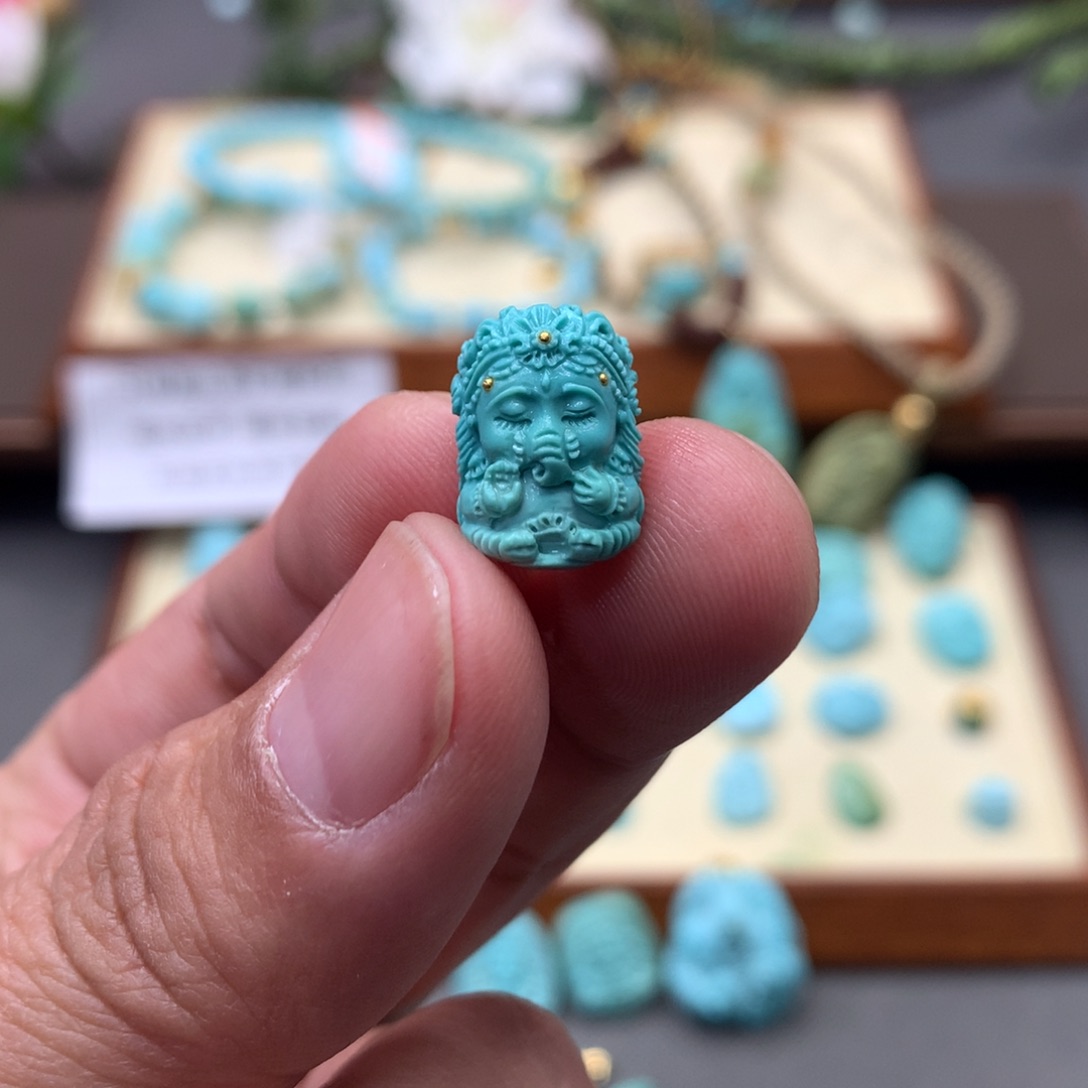 绿松石3未镶嵌配饰 