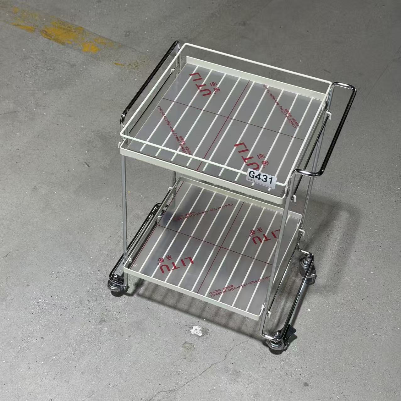 G431#手推车置物架36×30×54CM库存尾货（）