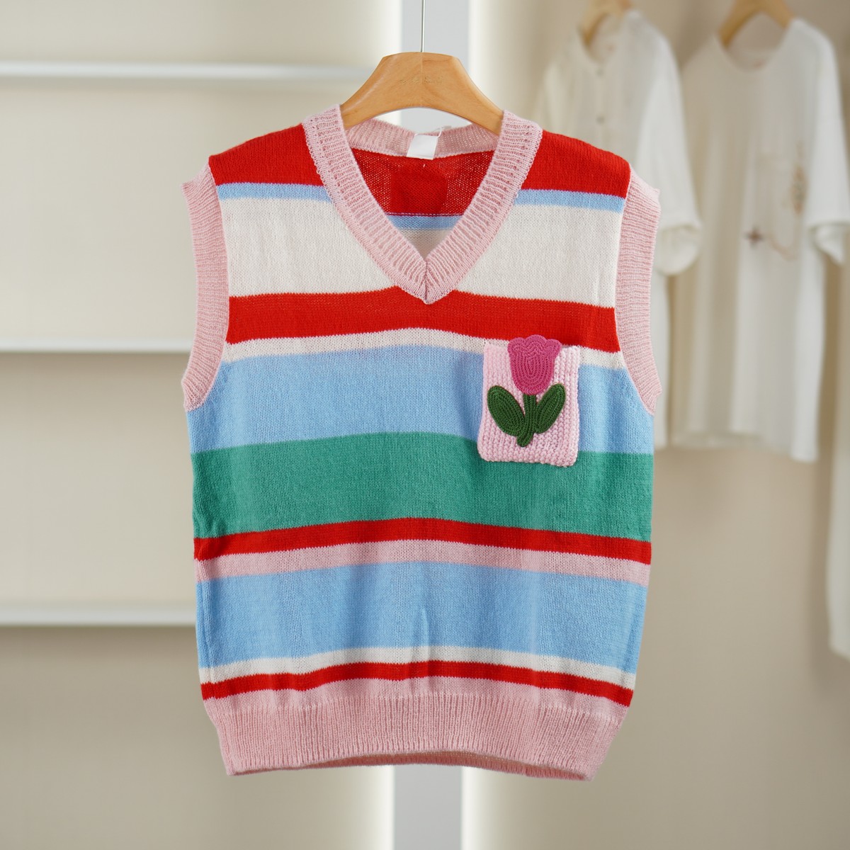 麦迪尚品 一路童行【植】31129696时尚儿童毛衣马甲秋季专柜正品