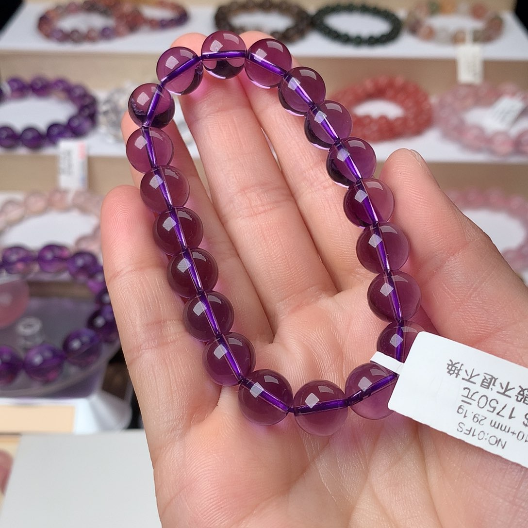 水晶手串未镶嵌Y**?紫水晶