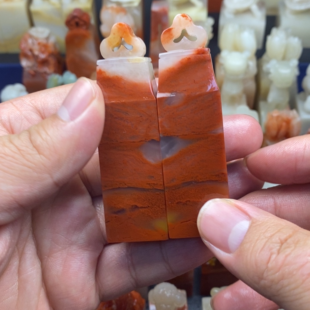 寿山石印石老挝巧雕 如意