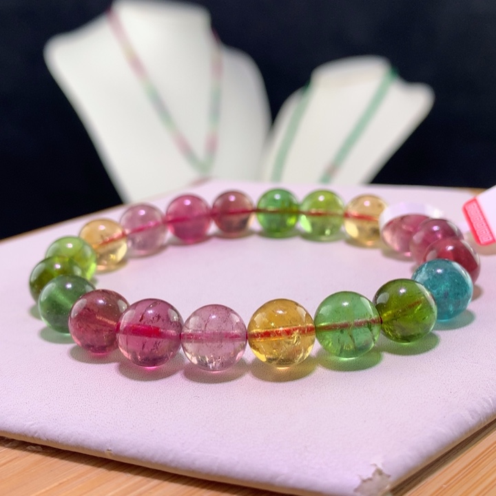 双色碧玺手链未镶嵌