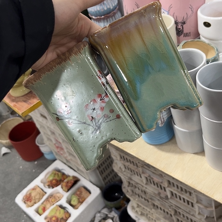 福利款式陶瓷花盆全场10包邮