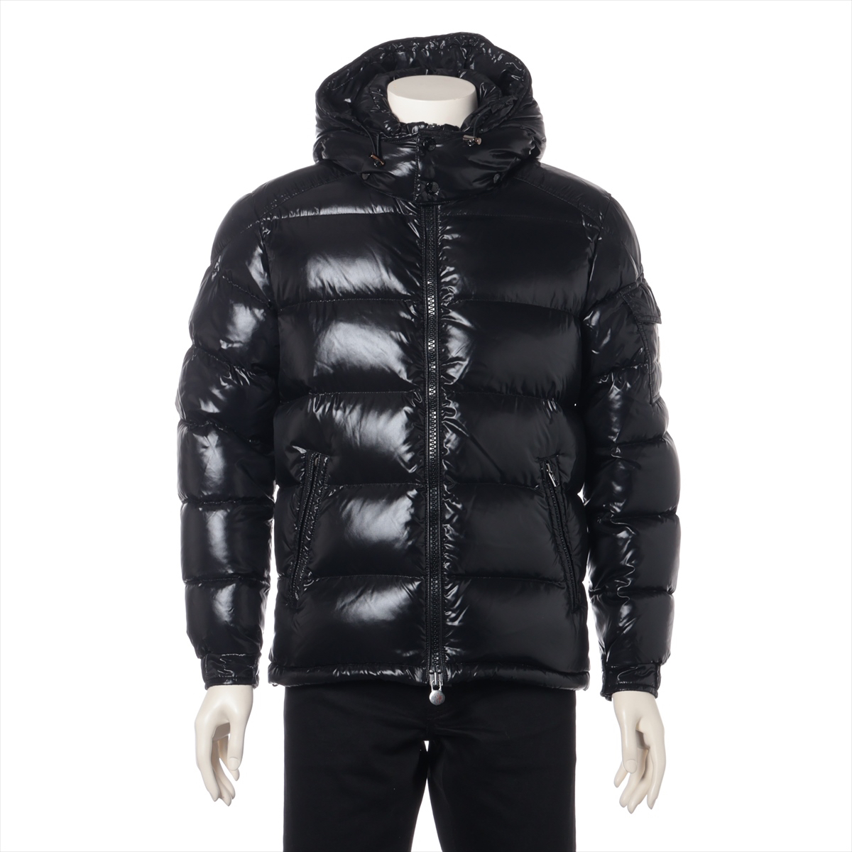 95新 蒙口 蒙口玛雅maya羽绒服黑色