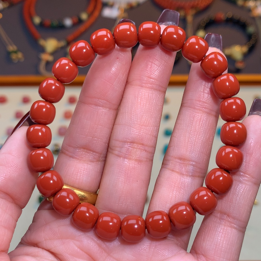 南红玛瑙未镶嵌颈饰