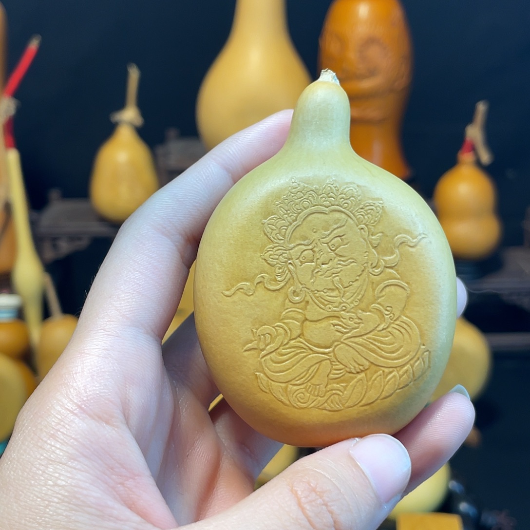 大***勒黄财神押花葫芦葫芦
