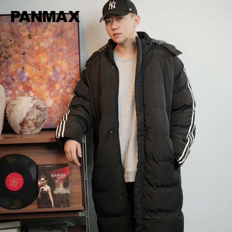 PANMAX/潘·麦克斯大码加绒长款秋冬保暖加厚冬季棉服