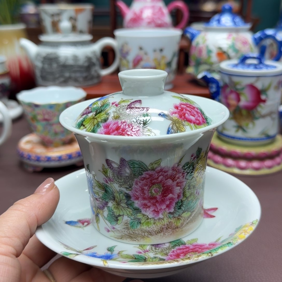 瓷片景德镇仿古手工制作精品展示