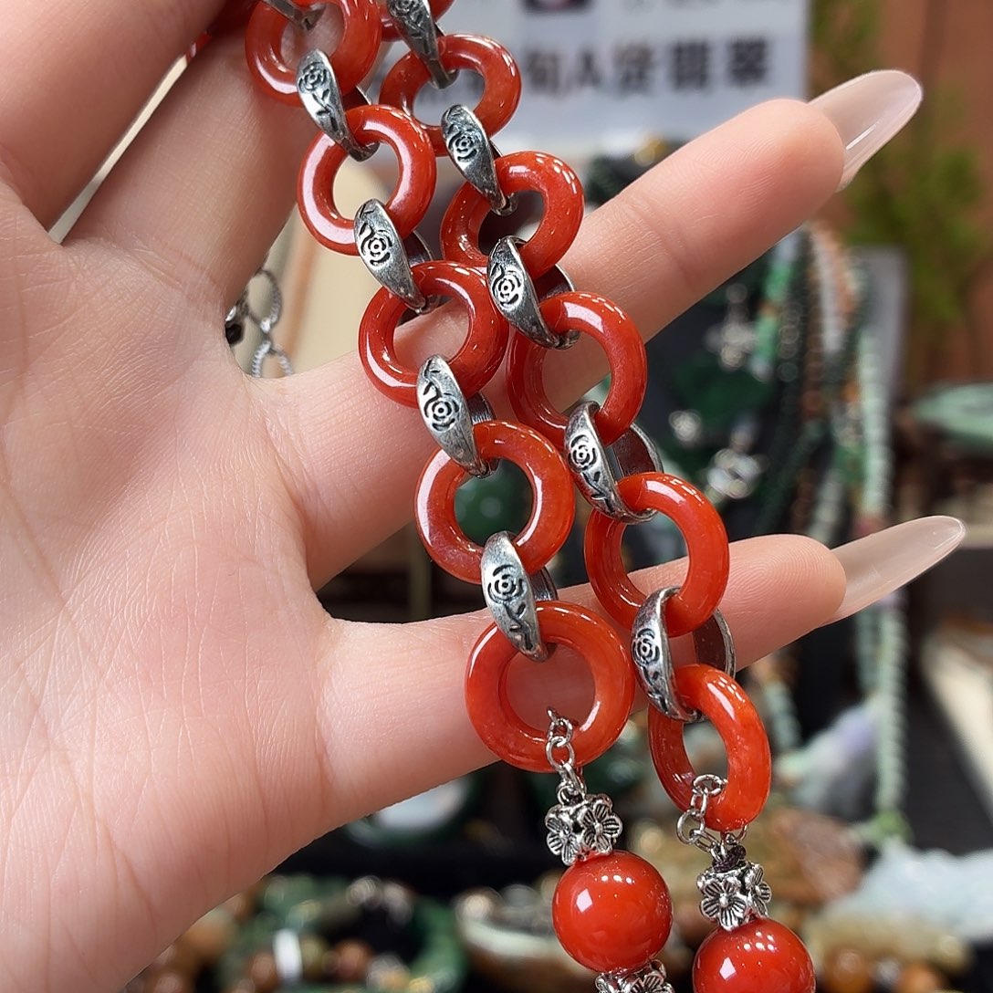 翡翠未镶嵌耳饰多样性发一手串