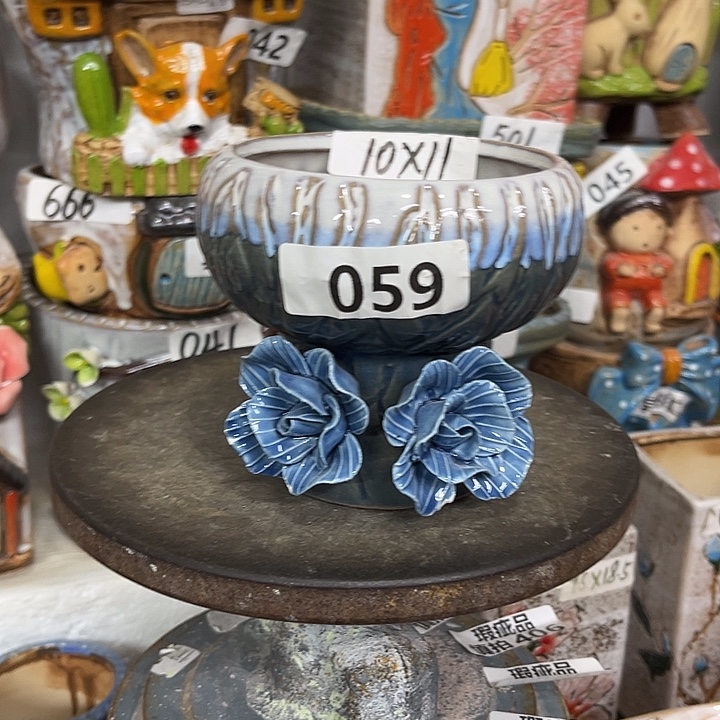 粗陶材质多肉花盆