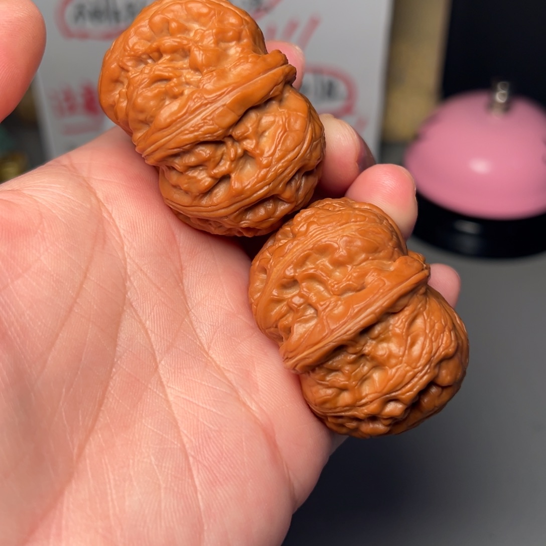 把件核桃元宝狮子头帅