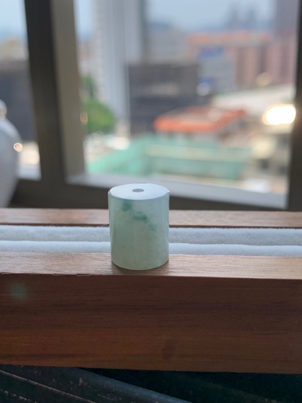 天然缅甸翡翠a货-老料桶珠12.6-10,5mm