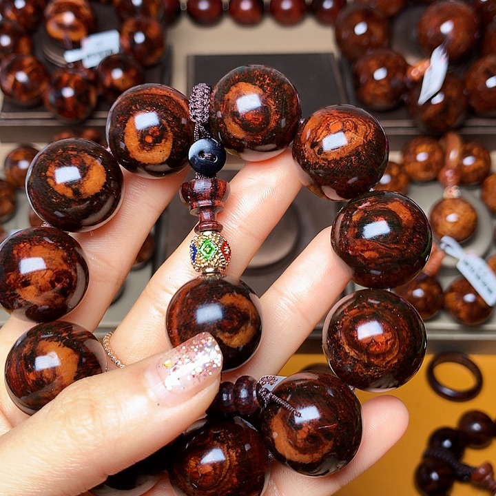 花梨木类手串/手链风化土埋料瘤疤高货老料2.2